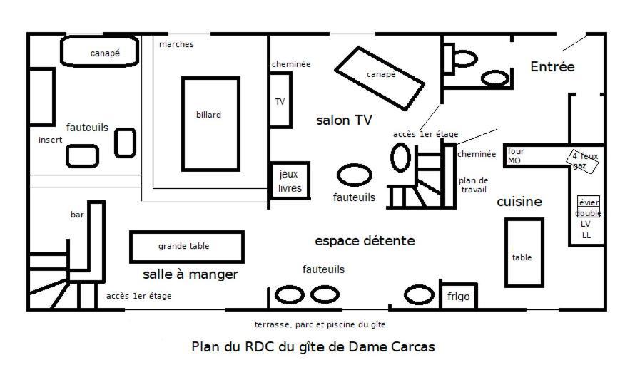 Domaine D'Herminis - Gite De Dame Carcas Каркассонн Екстер'єр фото